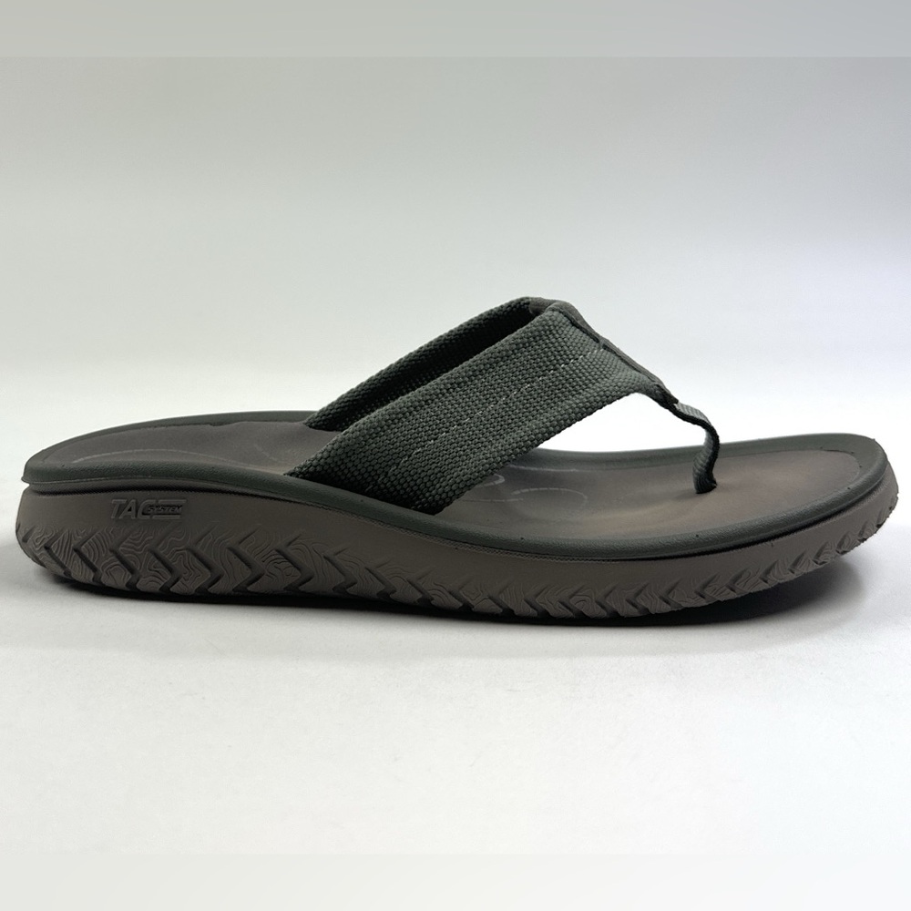 Clarks Wesley Belt Mens Green Thong Sandals Flip Flop Comfort Beach 26176984